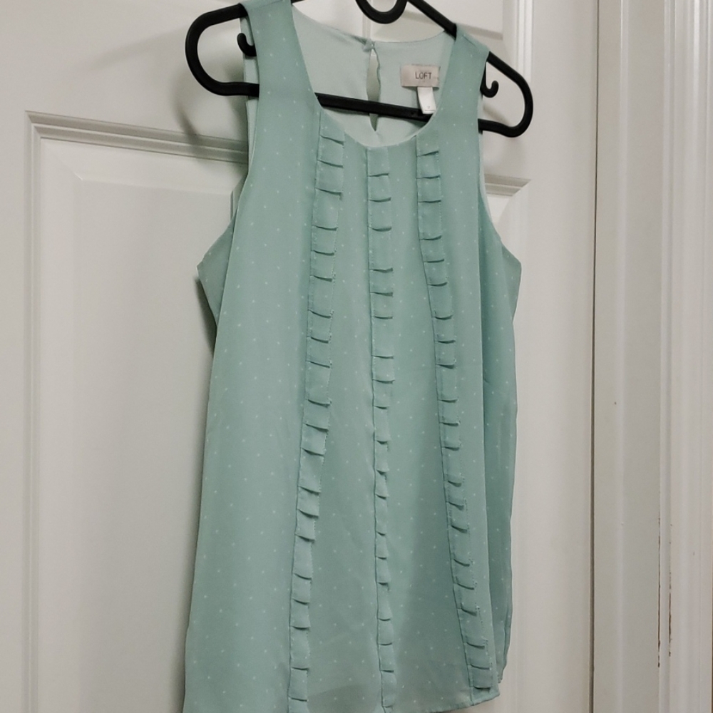 Loft Petite Polka-dot shirt